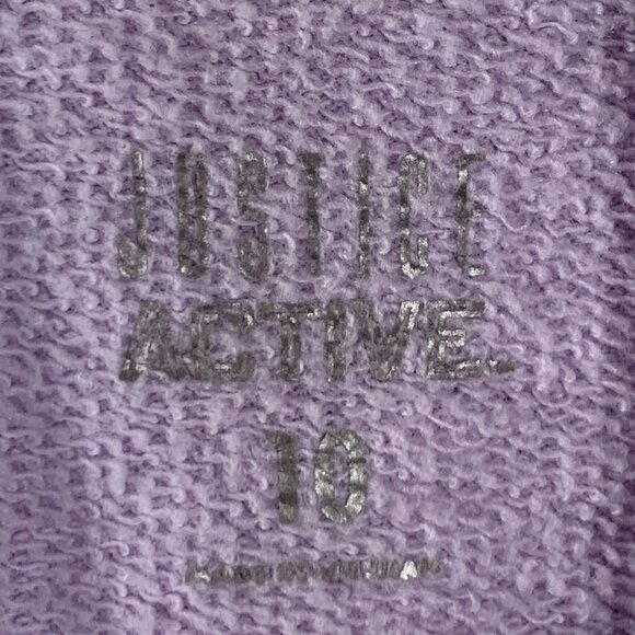 Justice Sweatshirt Girls 10 Kids Top Active Activewear Logo Graphic Fall Casual - Picture 6 of 10